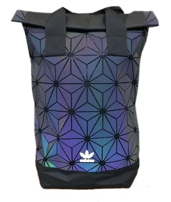 $65 • Buy Adidas Originals 3D Geo Mesh Backpack Gym Bag - Translucent Colorful
