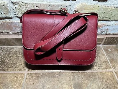 NWT Fossil Large Zoey Leather Crossbody Bag Scarlet MSRP $250 NEW! FROM MACYS! • $59.99