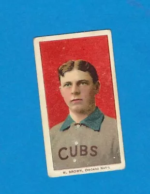 T206 Piedmont HOF Mordecai Brown Portrait Chicago Cubs • $775