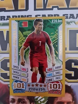 Match Attax World Stars 2014 100 Club Cristiano Ronaldo • £14