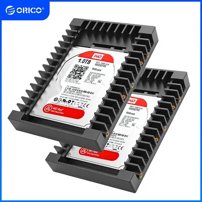 ORICO 2PCS 2.5 SSD SATA To 3.5 Hard Drive Adapter Internal Drive Bay Converter • £10.99