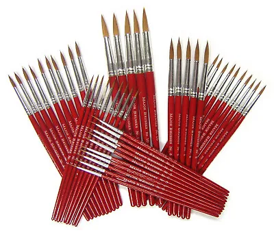 Single Handmade Sable Artist Paint Brushes Sizes 000 To 10 + Multibuy Discount • £1.85