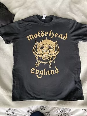 Motörhead T Shirt Official Gold Print 81 Tour Hawkwind Metallica Iron Maiden  • £10.50