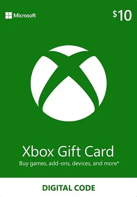 $10 Xbox Live Store USD Card - US Store -  Xbox 360 Xbox One And Xbox Series X • $11.99