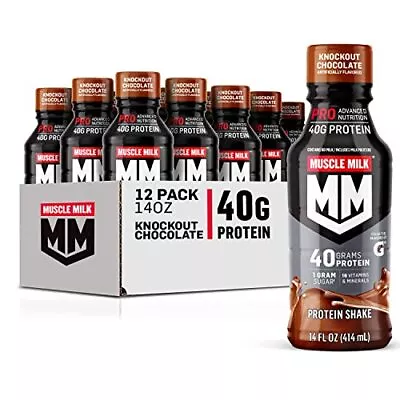 Muscle Milk Pro Advanced Nutrition Protein Shake Knockout Chocolate 14 Fl Oz  • $70.10