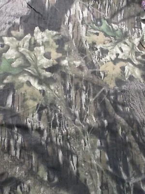 Mossy Oak Jersey Fabric Cotton/Spandex Woodland Camo Brown/Green 60  X 2 Yards • $7