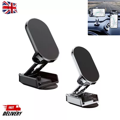 Universal Magnetic Car Mobile Phone Holder Dashboard 360° Rotating Mount Tilt • £4.14