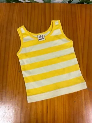 Katvig Yellow Striped Undershirt Size 0-3months • £5