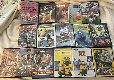 Children’s DVD Lot  24 Brand New Movies  Cartoons Animated Comedy • $19.99