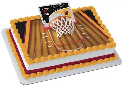NBA Cake Toppers Miami Heat Cake Topper Basketball  • $9.99