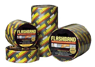 Platinum Flashing Tape Flashband Self Adhesive Roll Roofing Repair Felt Lead 10m • £6.50