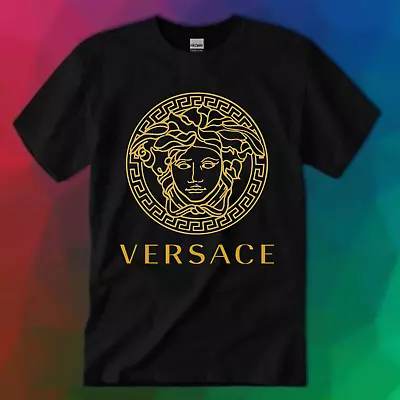 LIMITED!!Versace Logo Unisex T-shirt Size S-5XL PRINTED FANMADE Multi Color • $19.90