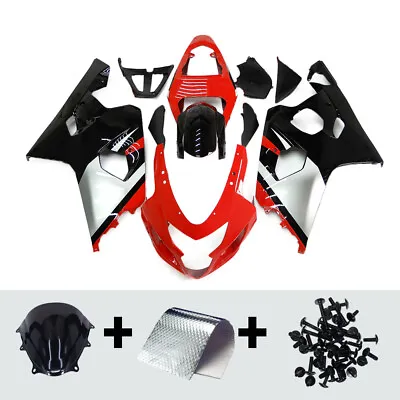 Red Black Fairing Kit For 2004 2005 Suzuki GSXR600 GSXR750 04 05 Motor Bodywork • $411.95