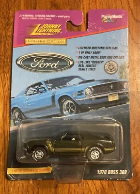 Johnny Lightning 1970 Ford Mustang Boss 302 Green Limited Edition RR 1:64 1997 • $12.49