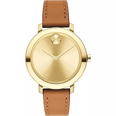 Movado Women's Bold Gold Dial Watch - 3600890 • $329.34