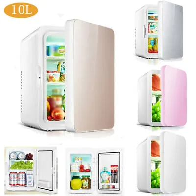 Portable 10L Mini Fridge Table Top Electric Small Cooler Bedroom Ice Box Office • $57.99