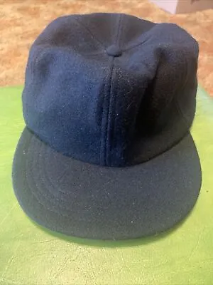 Vintage Woolrich ? Mens XL Black Wool Hunting Cap USA  Ear Flaps Grumpy Old Men • $34