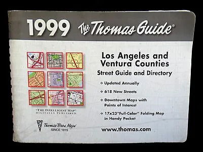 The Thomas Guide 1999 Los Angeles & Ventura Counties With Folding Map • $64.99