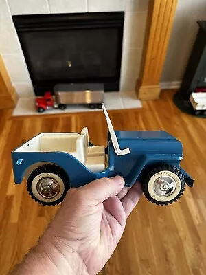 Vintage 1962 Tonka Pressed Steel Blue Jeep Number 2516 • $61