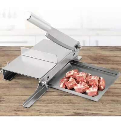 CGOLDENWALL Manual Meat Slicer Meat Bone Cutter Frozen Meat Cutter Rib Cutter • $39.99