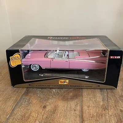 Maisto 1/18 Scale - Cadillac Eldorado Biarritz - Premiere Edition - Pink - Boxed • £59.99