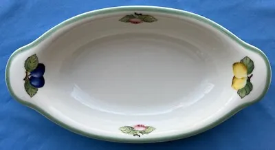 Villeroy & Boch French Garden Fleurence Oval Tab-Handled Baker Casserole Mint • $59.95