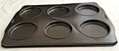 6 Cup Muffin Top Pan Nonstick Steel Light Crease Won't Affect Use Muffintop • $5.99