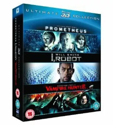 Prometheus / I Robot / Abraham Lincoln Vampire Hunter Triple Pac... - DVD  BOVG • £9.24