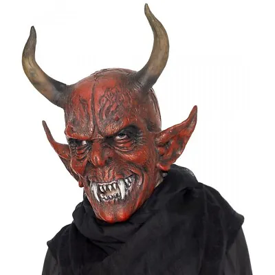 $19.90 • Buy Devil Demon Mask, Red Costume Mask Adult Halloween