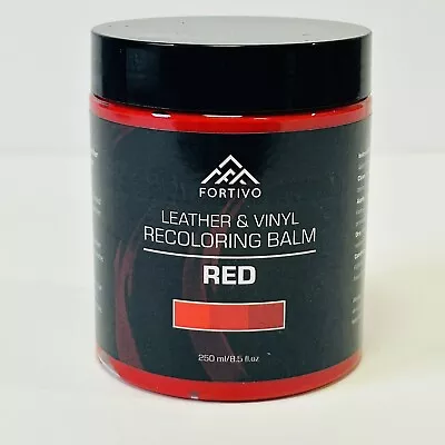 Fortivo Leather & Vinyl Recoloring Balm Red New Sealed No Box • $16.39