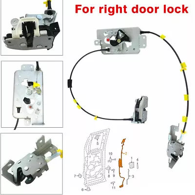 New Rear Right Passenger Side Door Latch Assembly & Cable Fit For Ford F150 Bb • $7.03