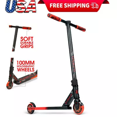 Freestyle Kids Stunt Kick Scooter Lightweight Aluminum Deck For Beginner 6 Yrs + • $74.91