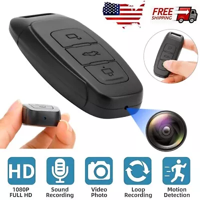 1080P Hidden Mini Camera Car Key Fob DVR Motion Detection Cam Video Recorder US • $28.50