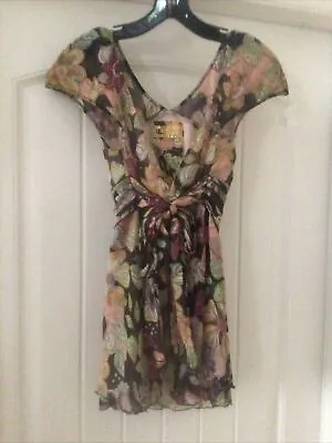 Miss Sixty Women’s Top Size XS  Floral  Multi Colorsimport. Italy. • $22.95