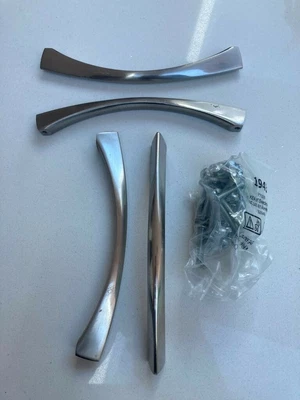 £10 • Buy 10 Brush Chrome Kitchen Cupboard Handles With Screws