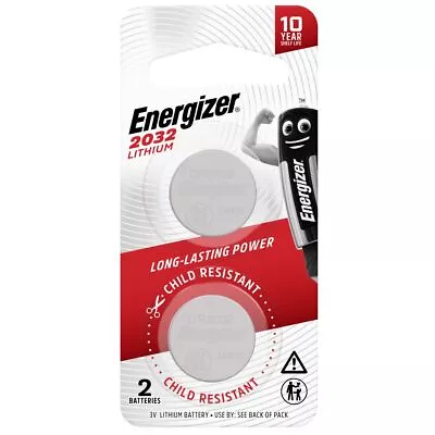 Energizer Cr2032 Lith Coin Batt 2Pk E303803800 • $15.95