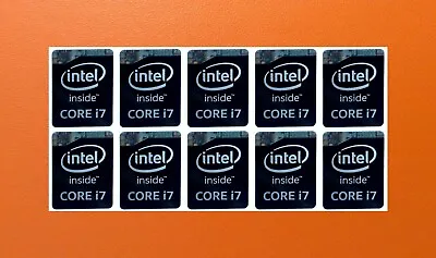 10 PCS CORE I7 Inside Black Sticker Logo Decal Haswell Case Badge 15.5 X 21mm • $8.99