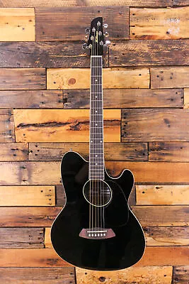 Ibanez Talman TCY10E Acoustic-Electric Guitar Black • $185