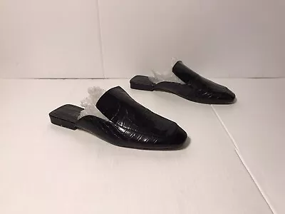 ZARA Leather Mule Loafers Flat Slide On. Women Size 39 / 8.5 US • $28