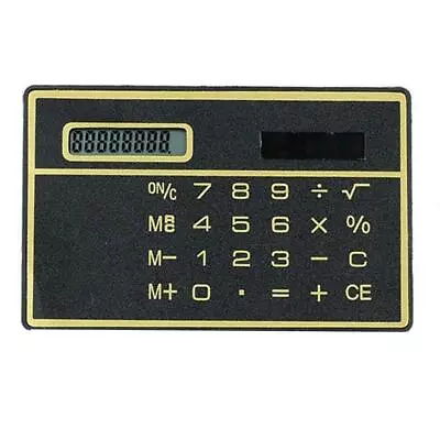 £2.68 • Buy Useful 8 Digits Ultra Thin Mini Slim Credit Card Solar Calculator Pocket # U6Z5