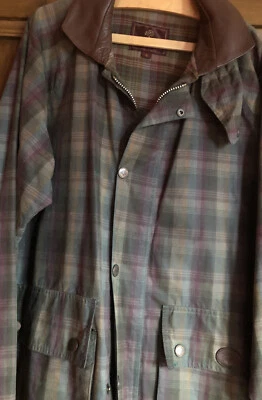 £99 • Buy Mulberry Ancient Tartan Check Wax Jacket Sml. Used Great Condition Unisex.
