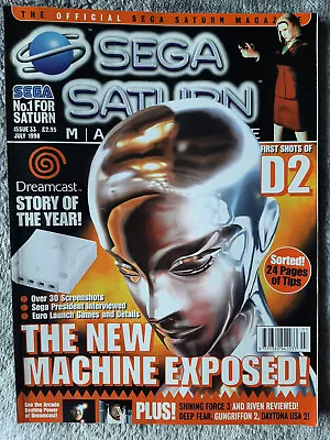 £18.99 • Buy MINT CONDITION - Official Sega Saturn Magazine UK - Issue # 33 - July 1998
