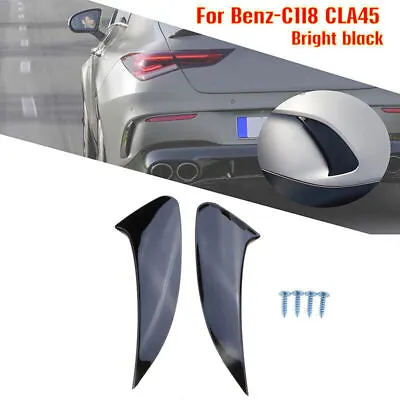 Gloss Black For Benz C118 CLA35 CLA45 AMG 2020+ Rear Bumper Air Vent Cover New • $24.99
