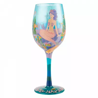 Lolita Gift Boxed Miss Mermaid Wine Glass Gift Hand Painted  • £19.95