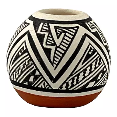 Native American Isleta Pueblo Miniature Seed Pot Kimo DeCora Pottery 7/8 Inch • $85