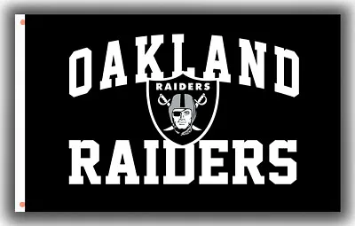 Oakland Football Team Flag 90x150cm 3x5ft Raiders Souvenirs Best Banner & Flag • $14.95