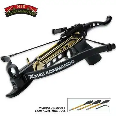 M48 Tactical Powerful Self Cocking Hunting Crossbow Pistol Bow 80lb With Arrows • $55.99