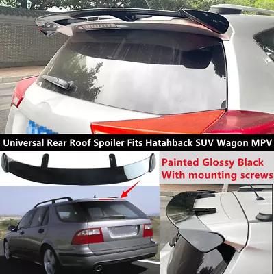 Universal Gloss Black Rear Roof Spoiler Top Wing Lip Fit For Saab 9-5 2001-2009 • $84.40