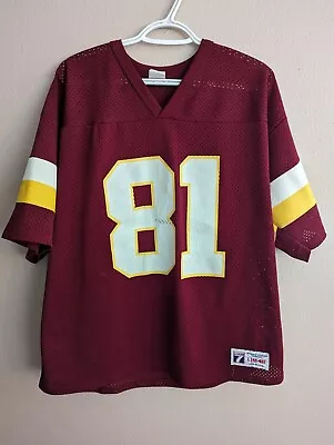 Vtg Washington Redskins 81 Art Monk Logo 7 Jersey Size L 46-48 Red NFL Football • $39.99