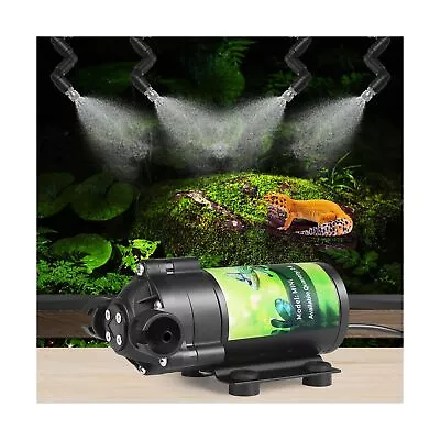 Misting System Reptile Mister Spray System With Pump 4 Adjustable 360°Misti • $88.67